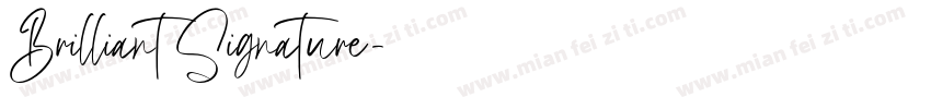Brilliant Signature字体转换